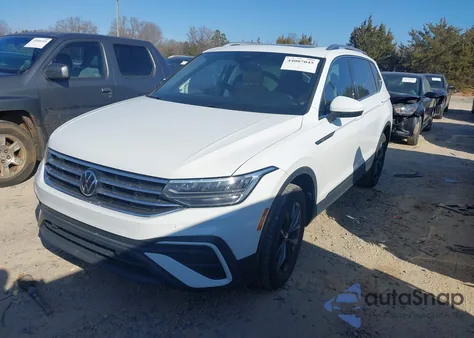 2022 Volkswagen Tiguan 2.0T Se z USA, uszkodzony, nr VIN 3VV3B7AX0NM177942